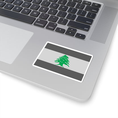 Flag of Lebanon - Cedar Tree (Lebanon) STICKER Vinyl Kiss-Cut Decal