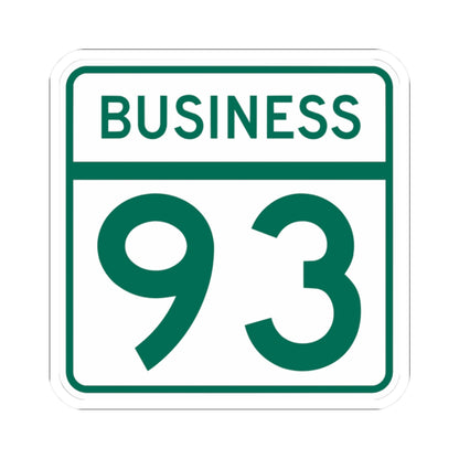 MD Route 93 Business (Maryland) (Road Sign) STICKER Vinyl Kiss-Cut Decal