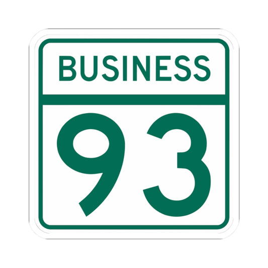 MD Route 93 Business (Maryland) (Road Sign) STICKER Vinyl Kiss-Cut Decal