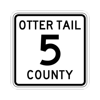 Otter Tail County Route 5 MN (Minnesota) (Road Sign) STICKER Vinyl Kiss-Cut Decal