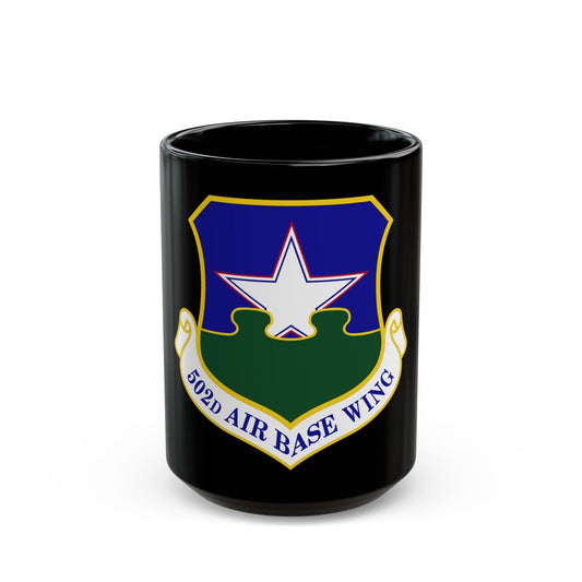 502d Air Base Wing (U.S. Air Force) Black Coffee Mug-15oz-The Sticker Space