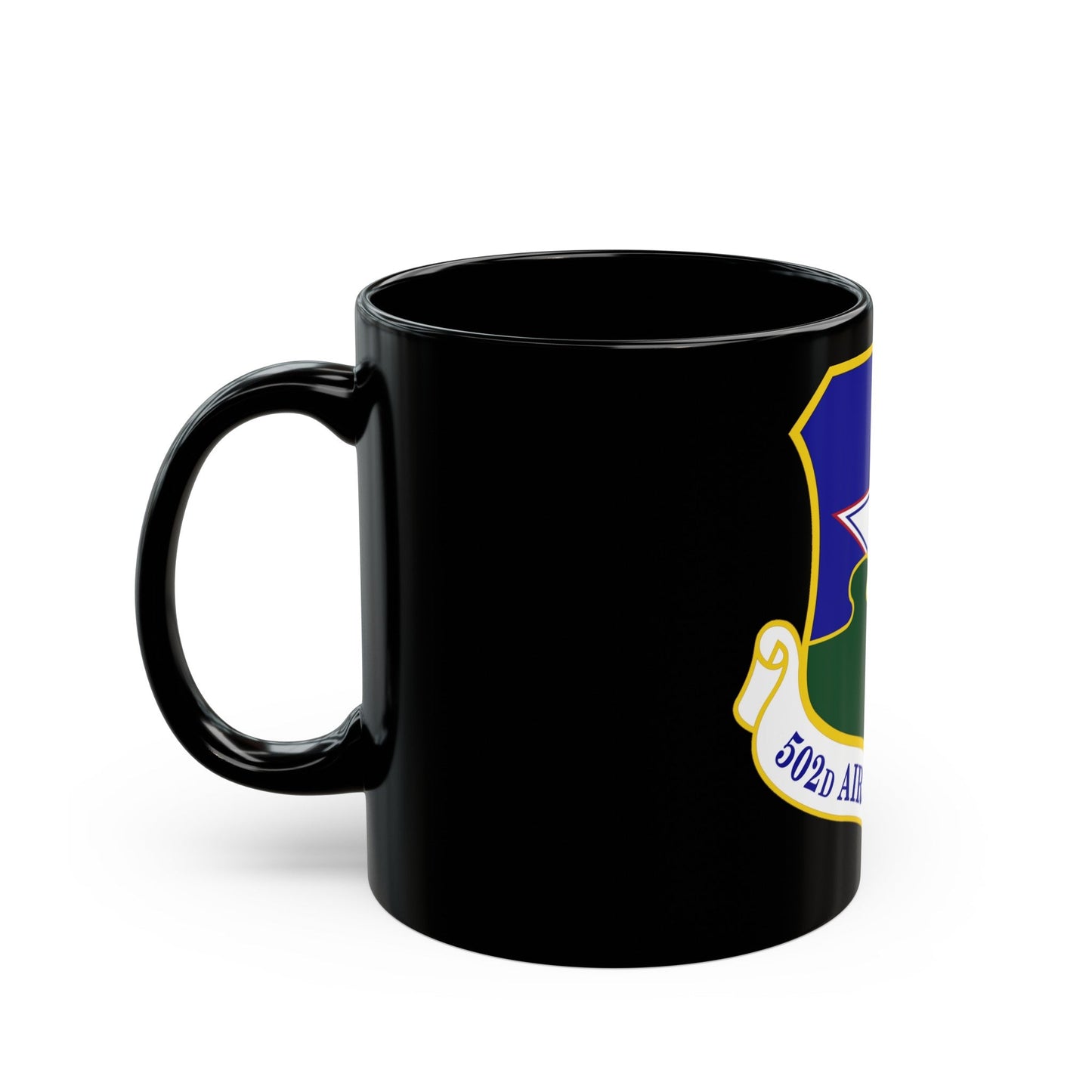 502d Air Base Wing (U.S. Air Force) Black Coffee Mug-The Sticker Space