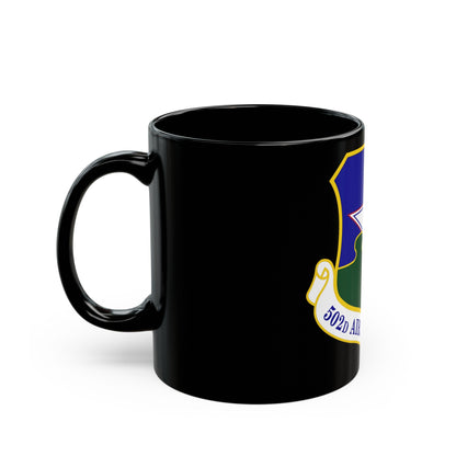 502d Air Base Wing (U.S. Air Force) Black Coffee Mug-The Sticker Space