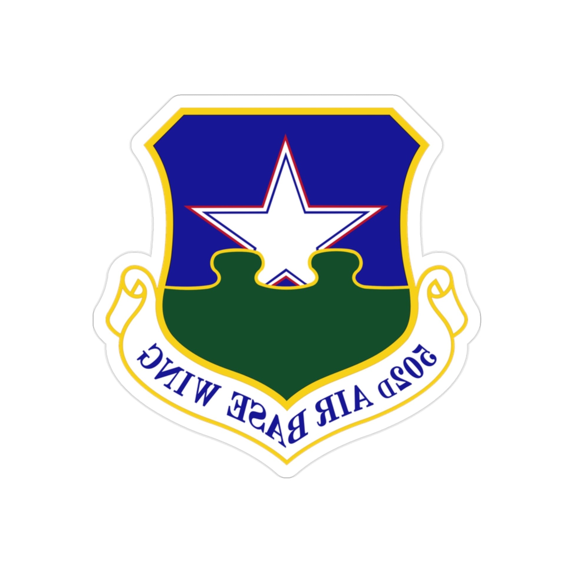 502d Air Base Wing (U.S. Air Force) REVERSE PRINT Transparent STICKER-2" × 2"-The Sticker Space