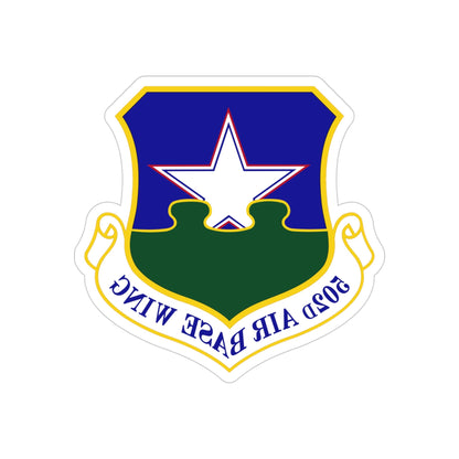 502d Air Base Wing (U.S. Air Force) REVERSE PRINT Transparent STICKER-4" × 4"-The Sticker Space