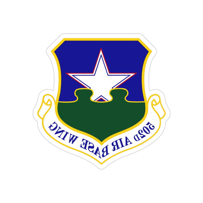 502d Air Base Wing (U.S. Air Force) REVERSE PRINT Transparent STICKER-5" × 5"-The Sticker Space