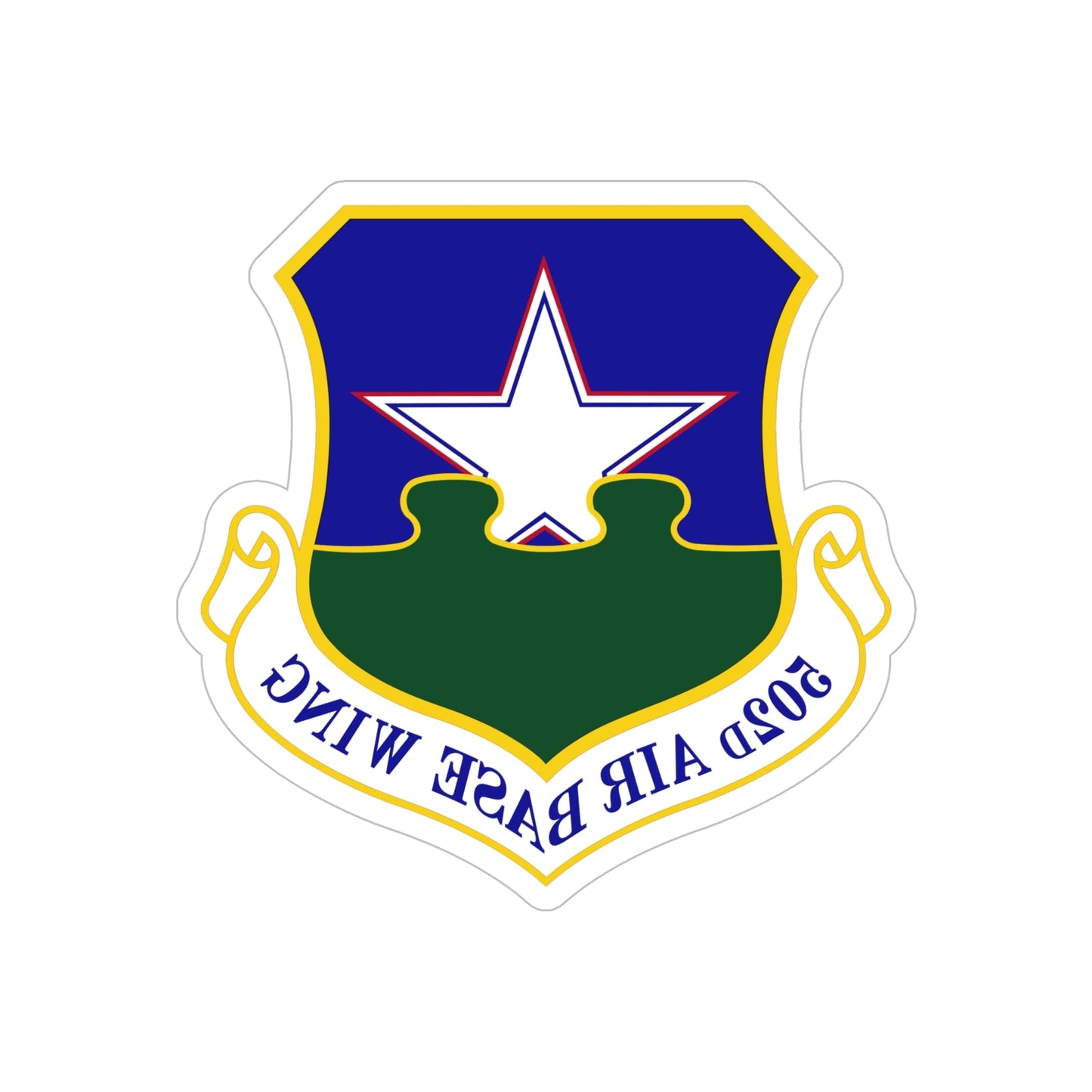 502d Air Base Wing (U.S. Air Force) REVERSE PRINT Transparent STICKER-6" × 6"-The Sticker Space