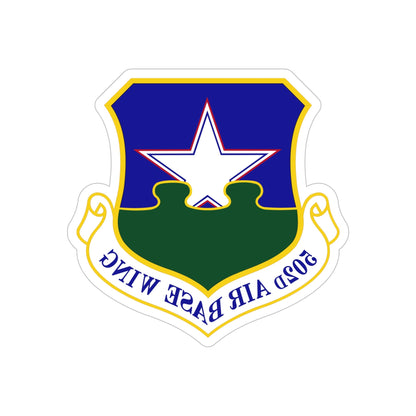 502d Air Base Wing (U.S. Air Force) REVERSE PRINT Transparent STICKER-6" × 6"-The Sticker Space