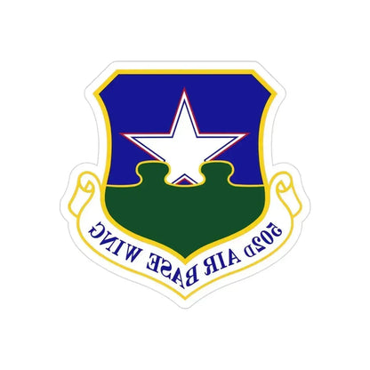 502d Air Base Wing (U.S. Air Force) REVERSE PRINT Transparent Die-Cut STICKER 3 Inch Die-Cut Transparent - The Sticker Space