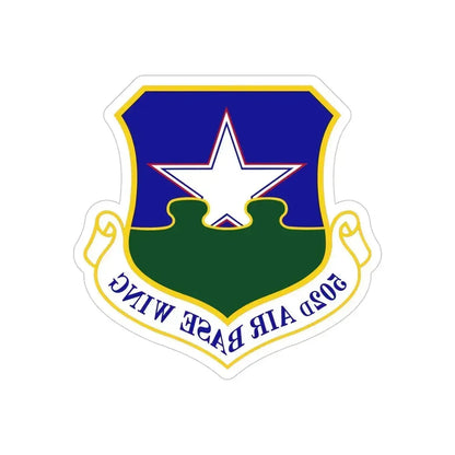 502d Air Base Wing (U.S. Air Force) REVERSE PRINT Transparent Die-Cut STICKER 5 Inch Die-Cut Transparent - The Sticker Space