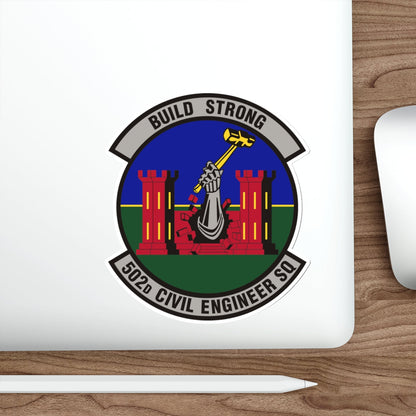 502d Civil Engineer Squadron (U.S. Air Force) STICKER Vinyl Die-Cut Decal-The Sticker Space