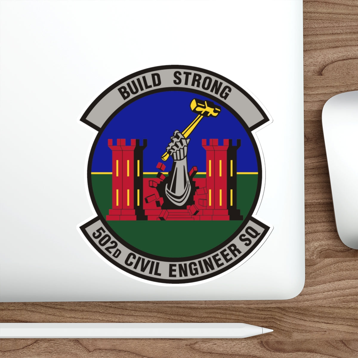 502d Civil Engineer Squadron (U.S. Air Force) STICKER Vinyl Die-Cut Decal-The Sticker Space