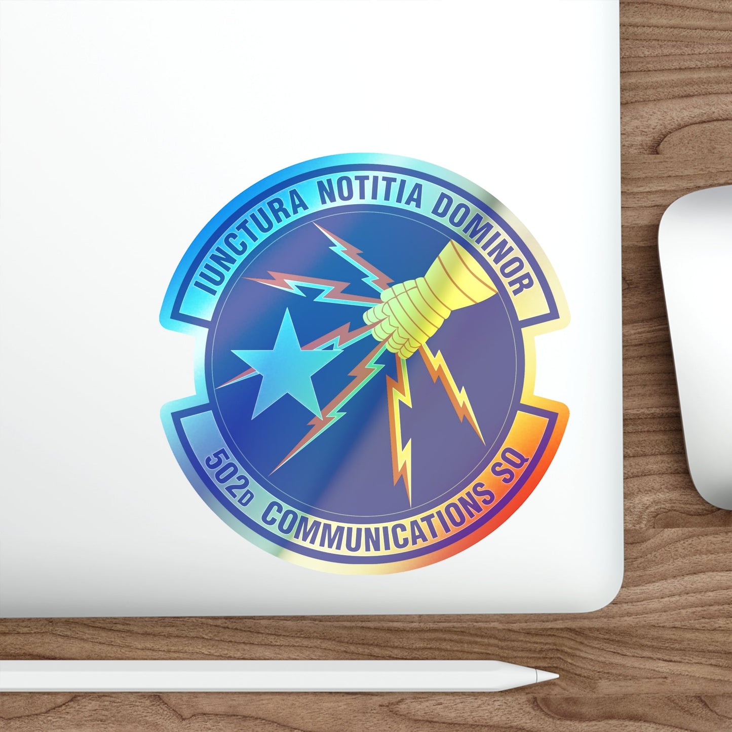 502d Communications Squadron (U.S. Air Force) Holographic STICKER Die-Cut Vinyl Decal-The Sticker Space