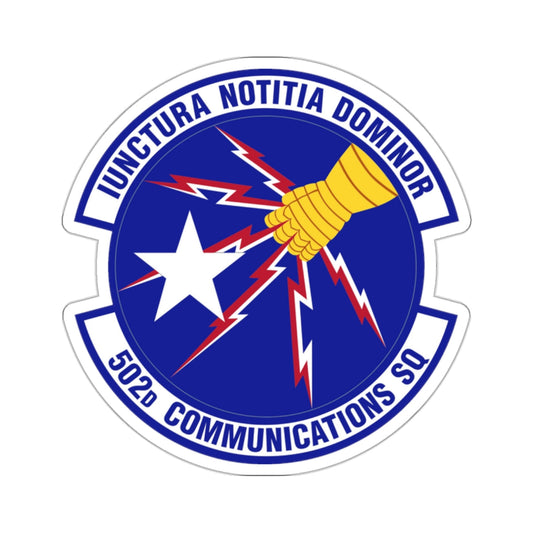 502d Communications Squadron (U.S. Air Force) STICKER Vinyl Die-Cut Decal-White-The Sticker Space