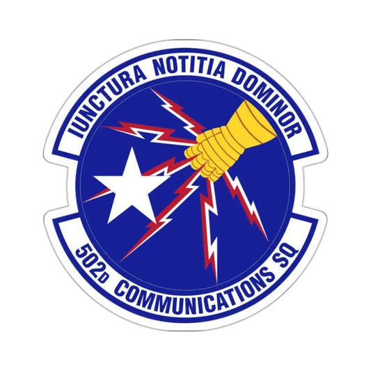 502d Communications Squadron (U.S. Air Force) STICKER Vinyl Die-Cut Decal 2 Inch - The Sticker Space