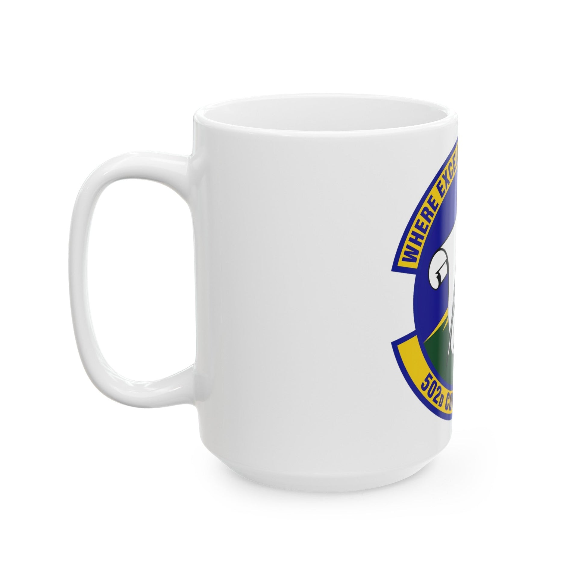 502d Contracting Squadron (U.S. Air Force) White Coffee Mug-The Sticker Space