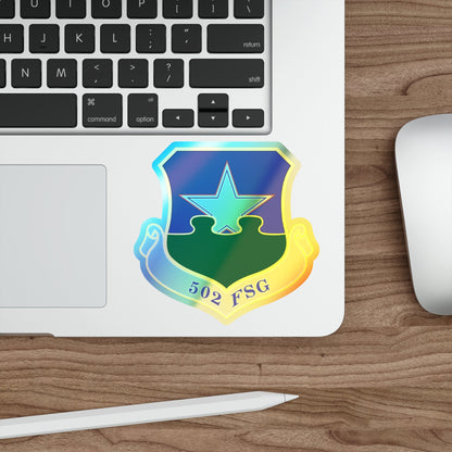 502d Force Support Group (U.S. Air Force) Holographic STICKER Die-Cut Vinyl Decal-The Sticker Space