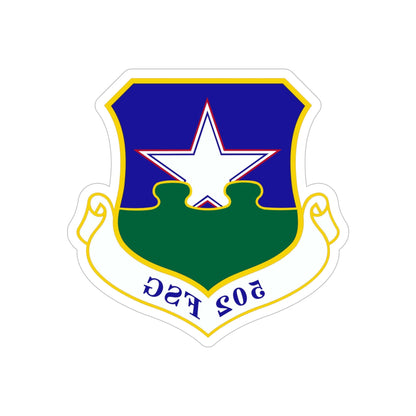 502d Force Support Group (U.S. Air Force) REVERSE PRINT Transparent STICKER-6" × 6"-The Sticker Space