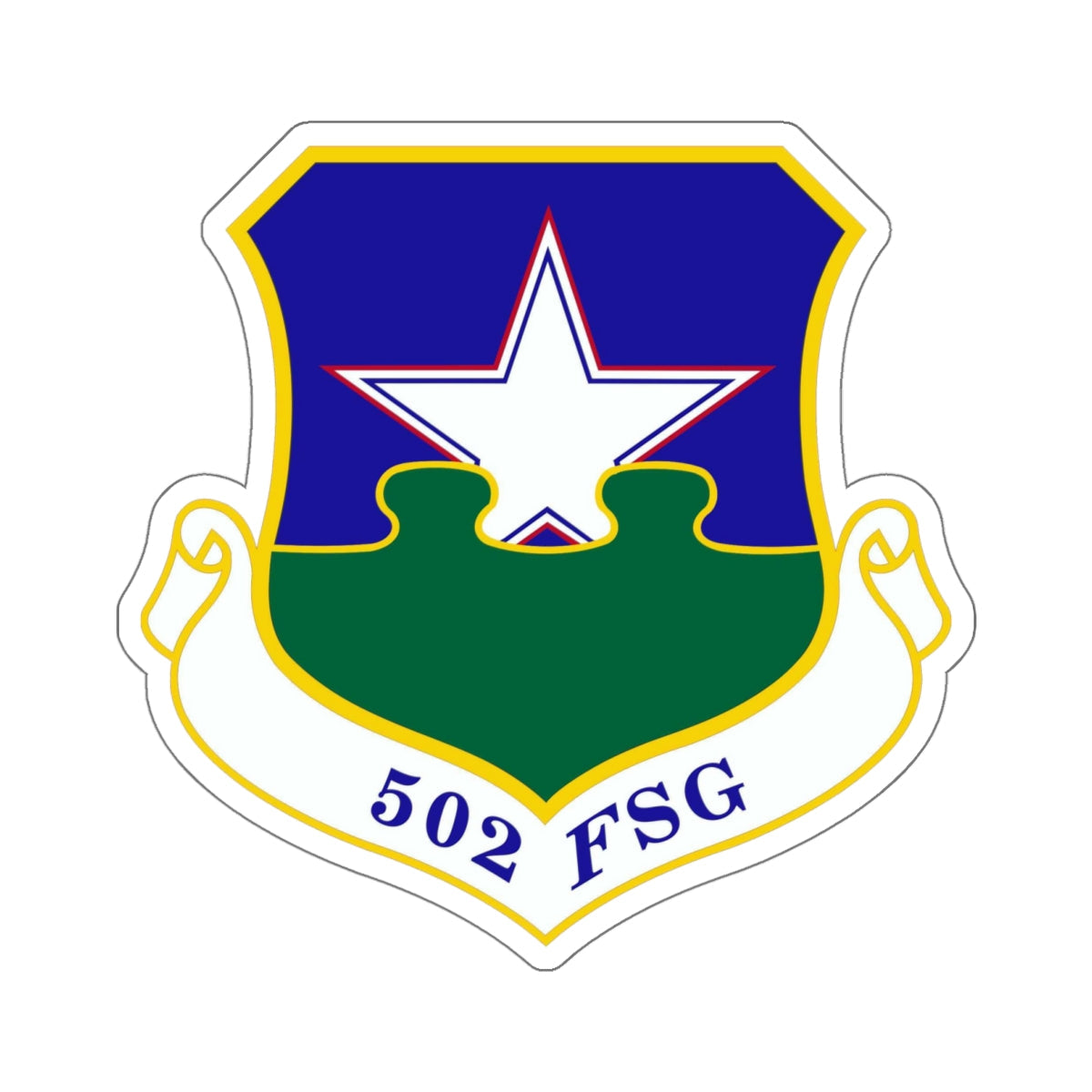 502d Force Support Group (U.S. Air Force) STICKER Vinyl Die-Cut Decal-White-The Sticker Space