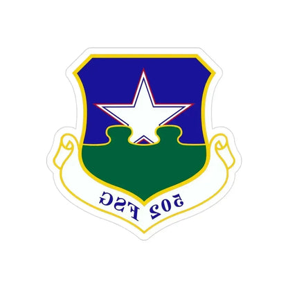 502d Force Support Group (U.S. Air Force) REVERSE PRINT Transparent Die-Cut STICKER 3 Inch Die-Cut Transparent - The Sticker Space
