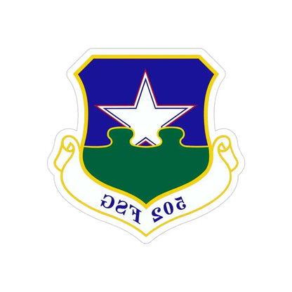 502d Force Support Group (U.S. Air Force) REVERSE PRINT Transparent Die-Cut STICKER - The Sticker Space