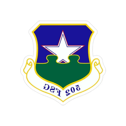 502d Force Support Group (U.S. Air Force) REVERSE PRINT Transparent Die-Cut STICKER - The Sticker Space