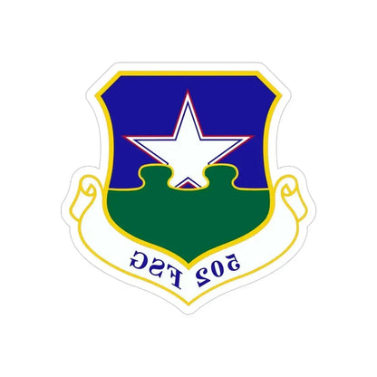 502d Force Support Group (U.S. Air Force) REVERSE PRINT Transparent Die-Cut STICKER - The Sticker Space