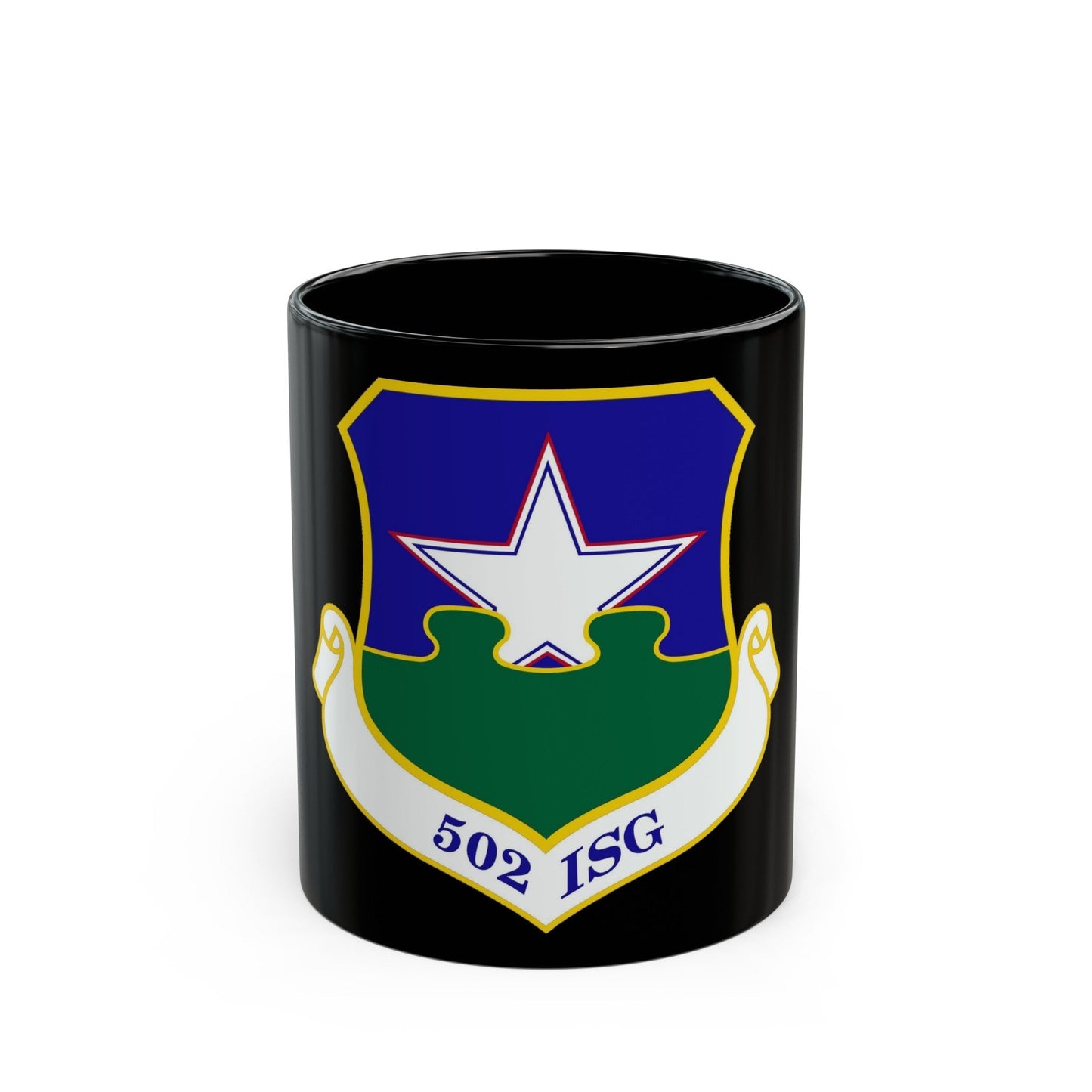 502d Installation Support Group (U.S. Air Force) Black Coffee Mug-11oz-The Sticker Space