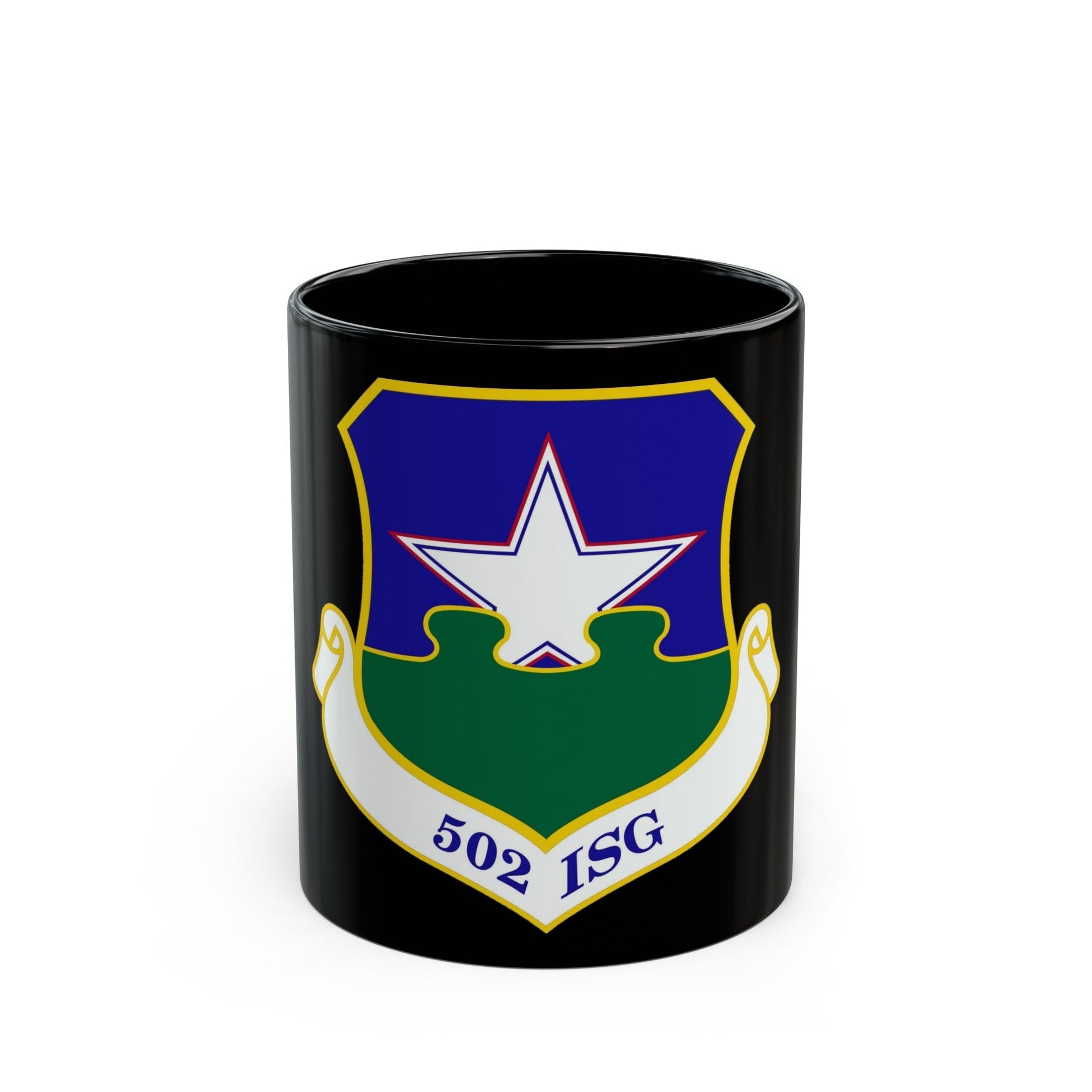 502d Installation Support Group (U.S. Air Force) Black Coffee Mug-11oz-The Sticker Space