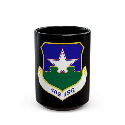 502d Installation Support Group (U.S. Air Force) Black Coffee Mug-15oz-The Sticker Space