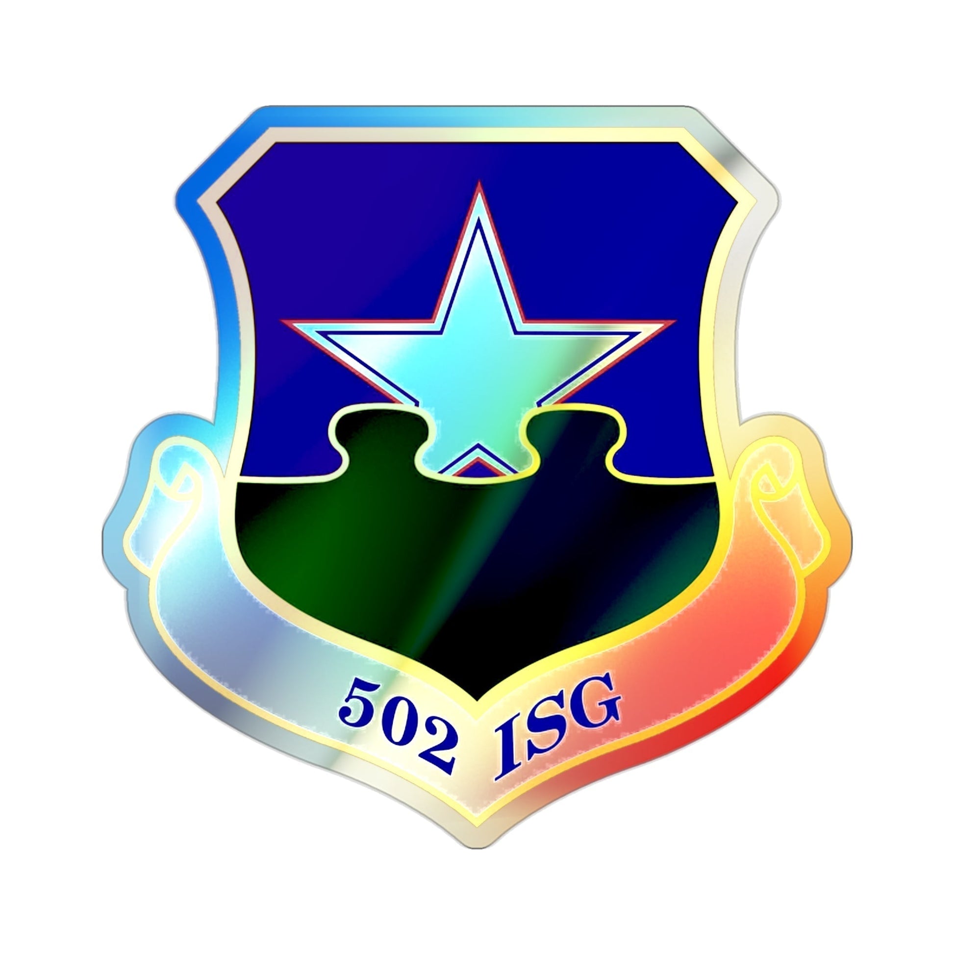 502d Installation Support Group (U.S. Air Force) Holographic STICKER Die-Cut Vinyl Decal-2 Inch-The Sticker Space