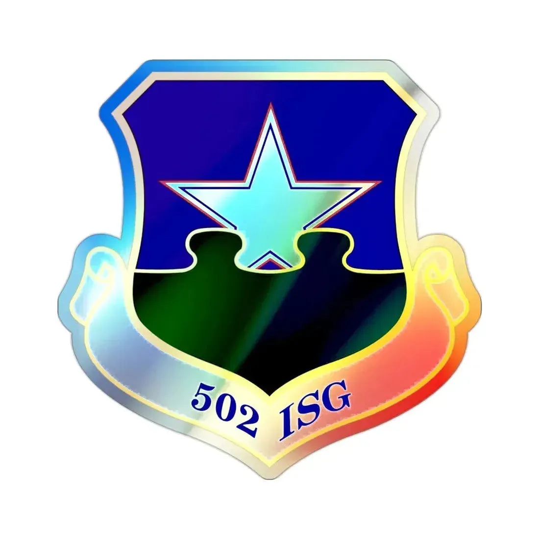 502d Installation Support Group (U.S. Air Force) Holographic STICKER Die-Cut Vinyl Decal - The Sticker Space