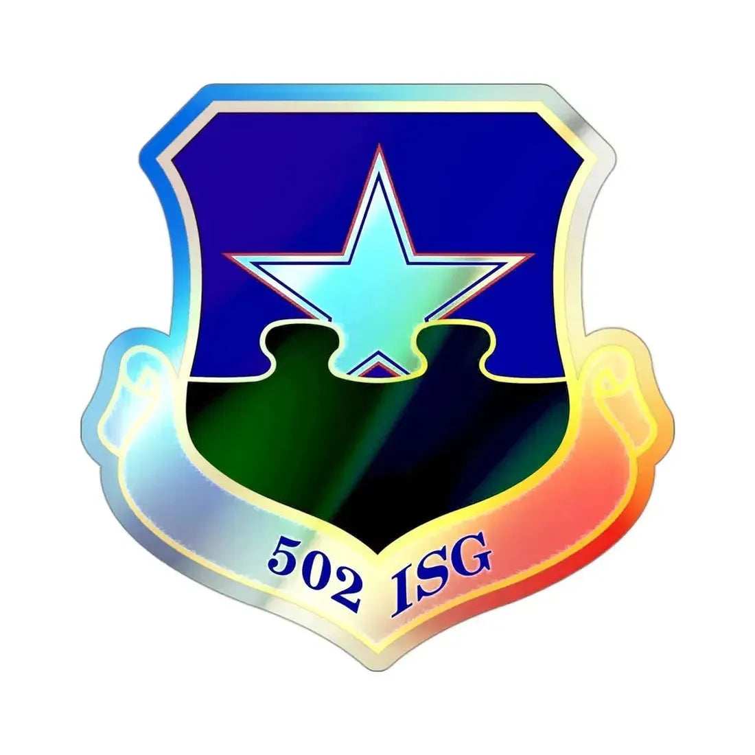 502d Installation Support Group (U.S. Air Force) Holographic STICKER Die-Cut Vinyl Decal - The Sticker Space