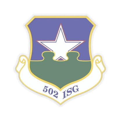 502d Installation Support Group (U.S. Air Force) STICKER Vinyl Kiss-Cut Decal 3 Inch Transparent - The Sticker Space