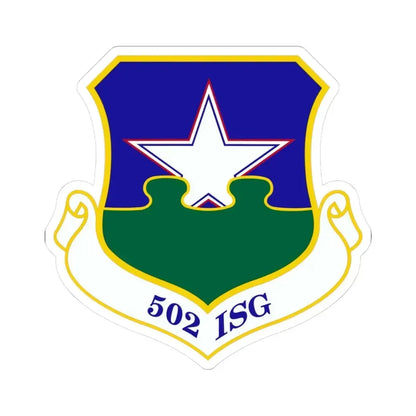502d Installation Support Group (U.S. Air Force) STICKER Vinyl Kiss-Cut Decal 3 Inch White - The Sticker Space