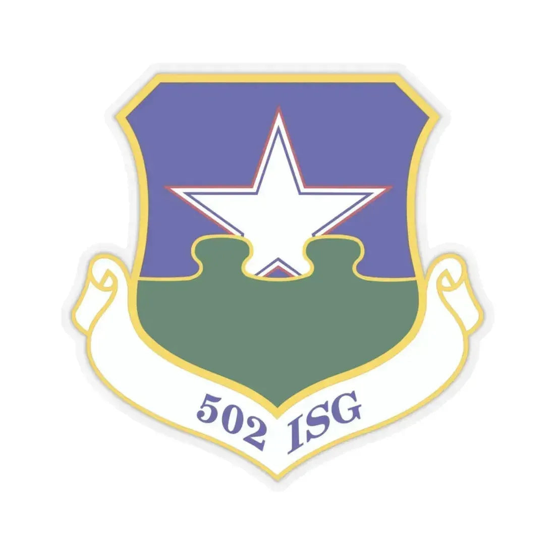502d Installation Support Group (U.S. Air Force) STICKER Vinyl Kiss-Cut Decal 4 Inch Transparent - The Sticker Space