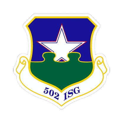 502d Installation Support Group (U.S. Air Force) STICKER Vinyl Kiss-Cut Decal 4 Inch White - The Sticker Space