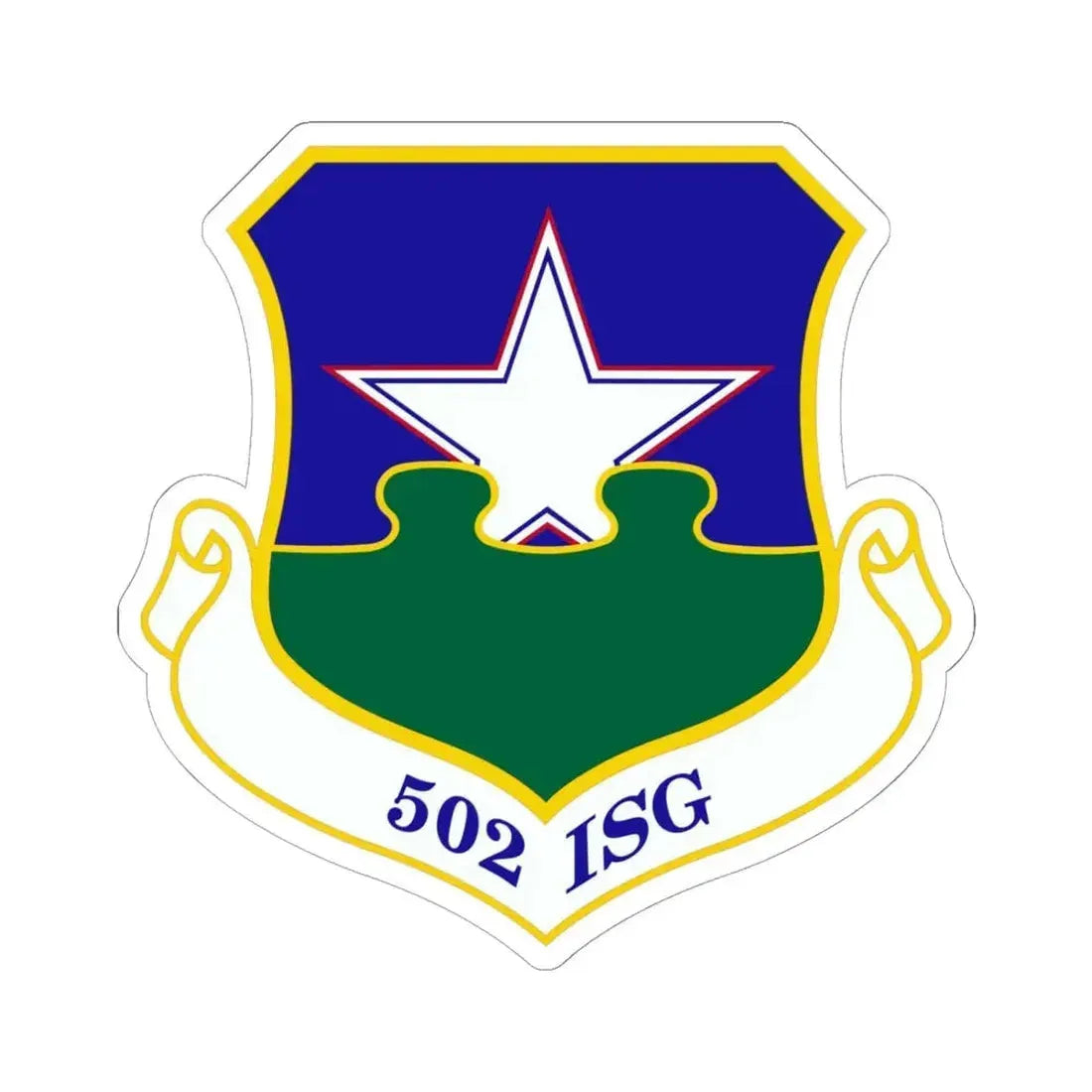 502d Installation Support Group (U.S. Air Force) STICKER Vinyl Kiss-Cut Decal 6 Inch White - The Sticker Space