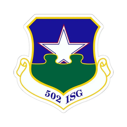 502d Installation Support Group (U.S. Air Force) STICKER Vinyl Kiss-Cut Decal 6 Inch White - The Sticker Space