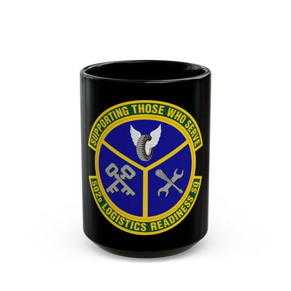 502d Logistics Readiness Squadron (U.S. Air Force) Black Coffee Mug-15oz-The Sticker Space