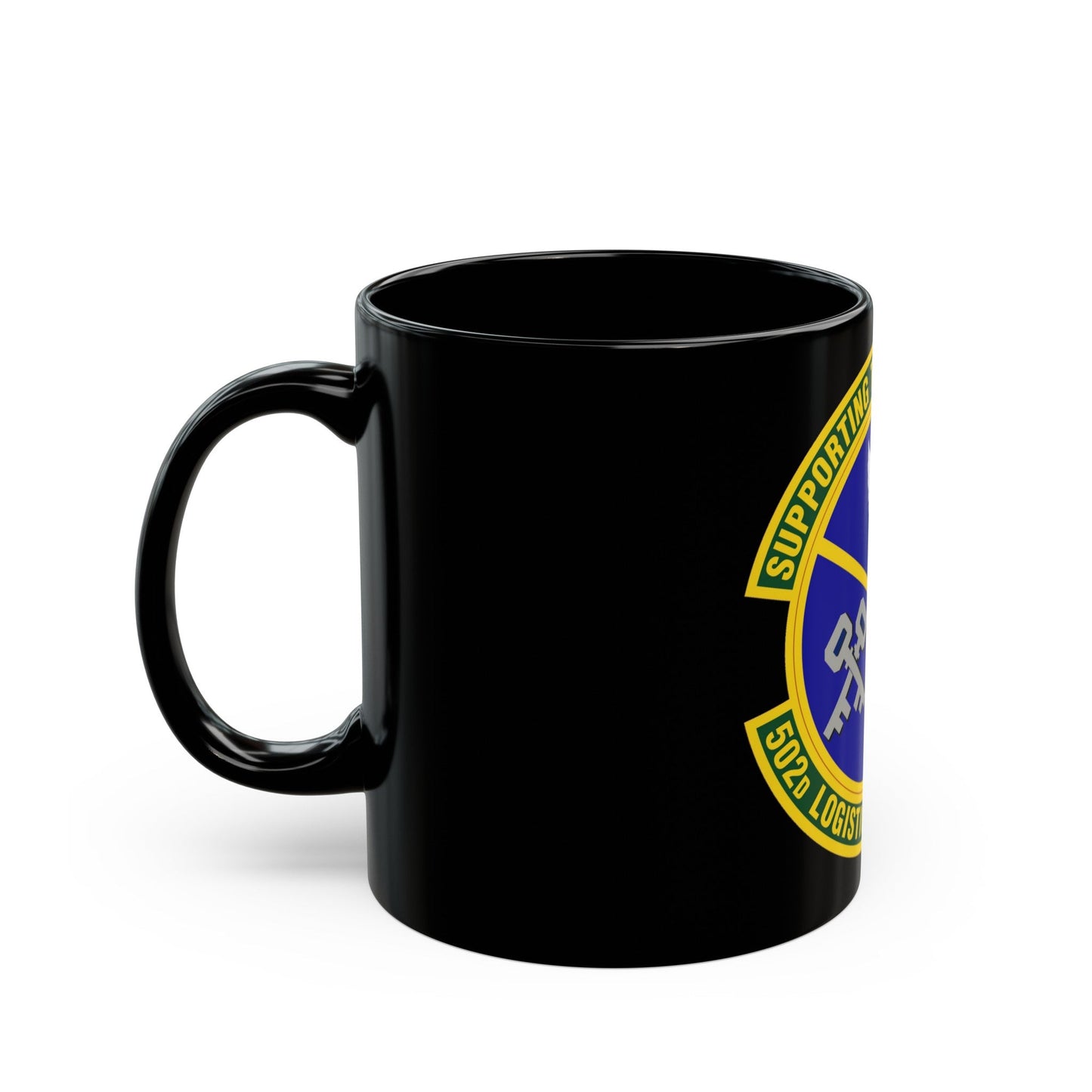 502d Logistics Readiness Squadron (U.S. Air Force) Black Coffee Mug-The Sticker Space