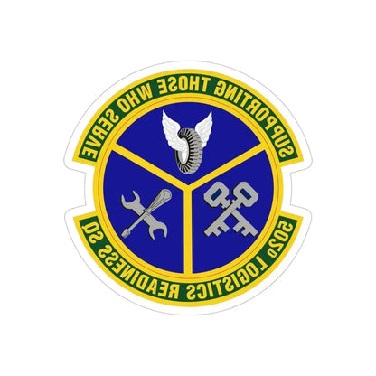 502d Logistics Readiness Squadron (U.S. Air Force) REVERSE PRINT Transparent Die-Cut STICKER 5 Inch Die-Cut Transparent - The Sticker Space
