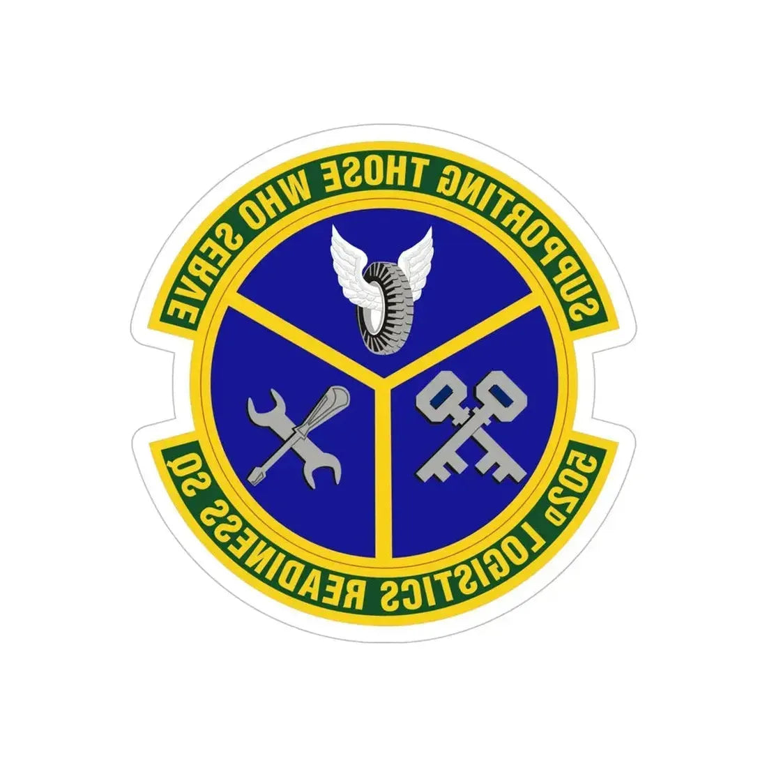 502d Logistics Readiness Squadron (U.S. Air Force) REVERSE PRINT Transparent Die-Cut STICKER - The Sticker Space