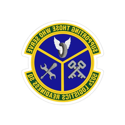 502d Logistics Readiness Squadron (U.S. Air Force) REVERSE PRINT Transparent Die-Cut STICKER - The Sticker Space