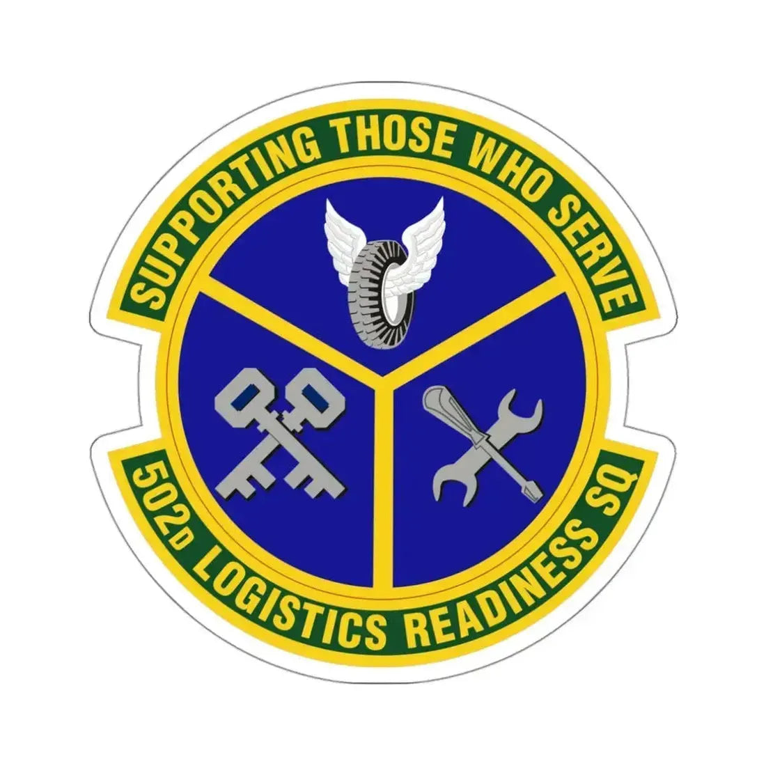 502d Logistics Readiness Squadron (U.S. Air Force) STICKER Vinyl Die-Cut Decal 3 Inch - The Sticker Space