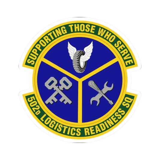 502d Logistics Readiness Squadron (U.S. Air Force) STICKER Vinyl Kiss-Cut Decal 2 Inch White - The Sticker Space