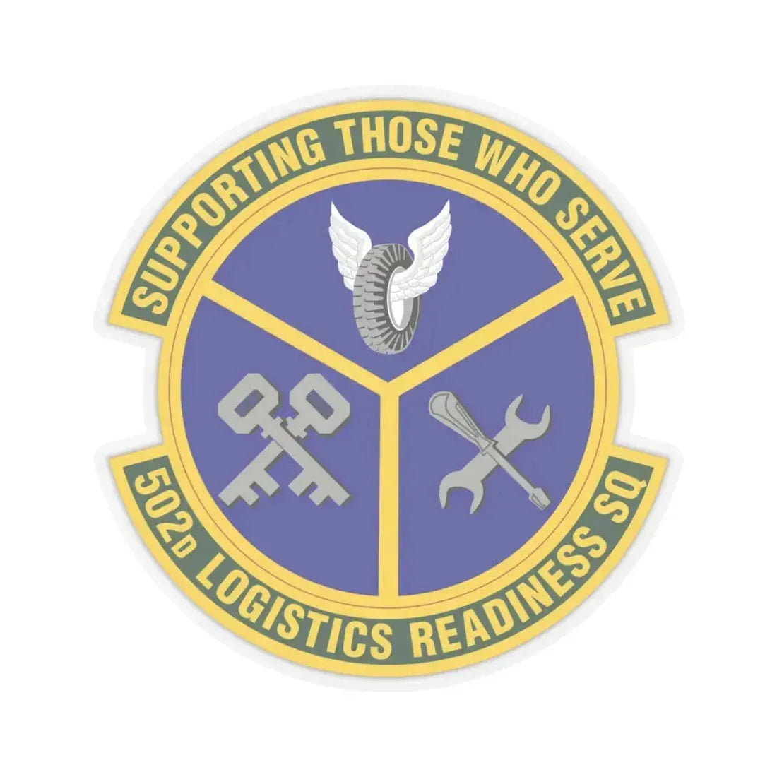 502d Logistics Readiness Squadron (U.S. Air Force) STICKER Vinyl Kiss-Cut Decal 6 Inch Transparent - The Sticker Space
