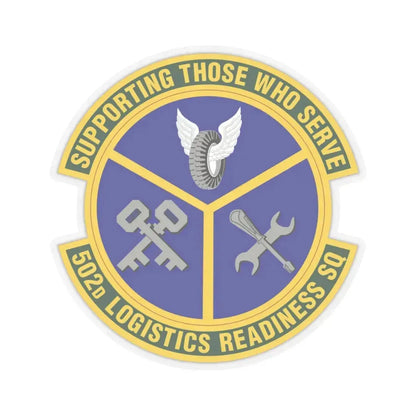 502d Logistics Readiness Squadron (U.S. Air Force) STICKER Vinyl Kiss-Cut Decal 6 Inch Transparent - The Sticker Space