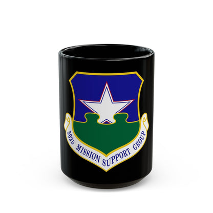 502d Mission Support Group (U.S. Air Force) Black Coffee Mug-15oz-The Sticker Space