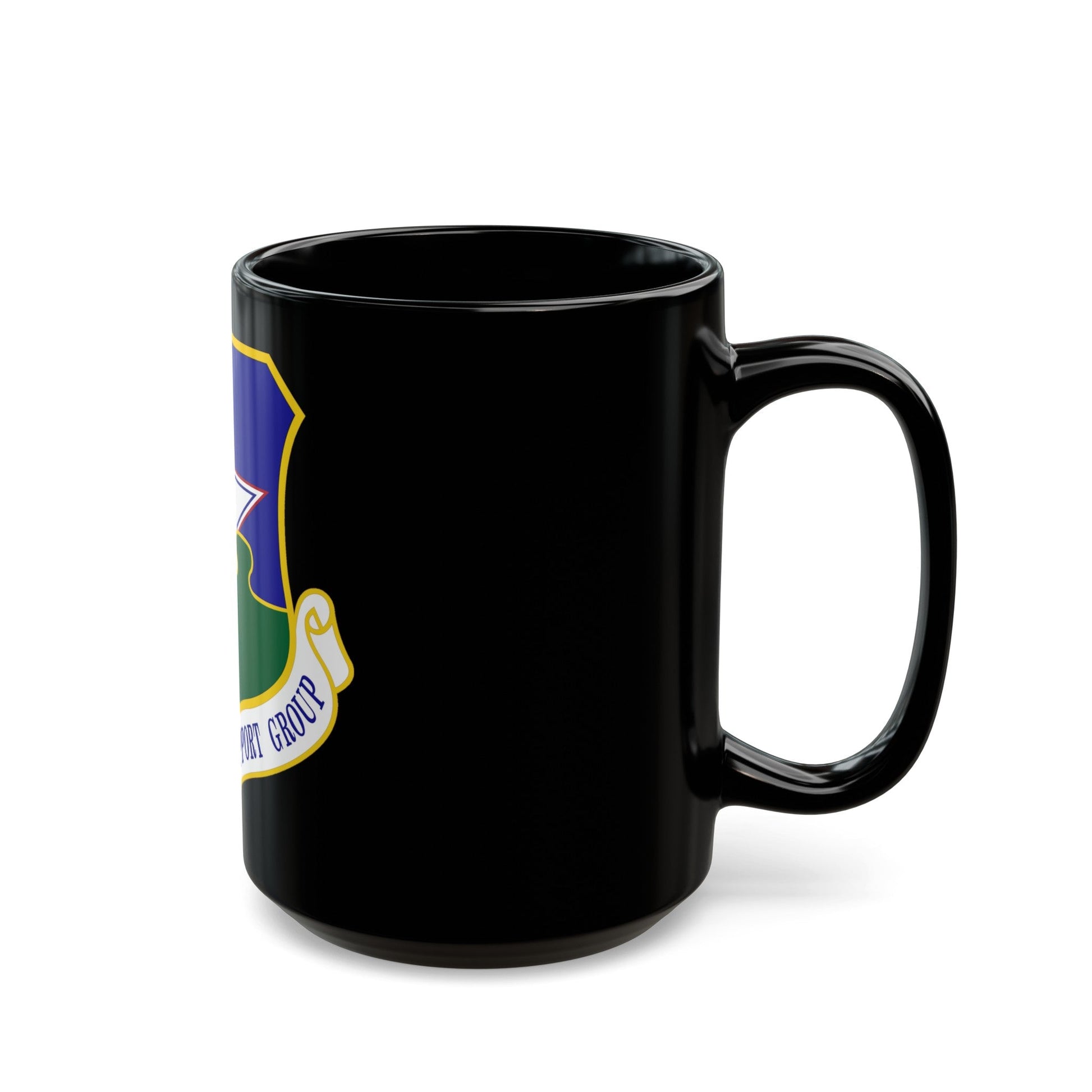 502d Mission Support Group (U.S. Air Force) Black Coffee Mug-The Sticker Space